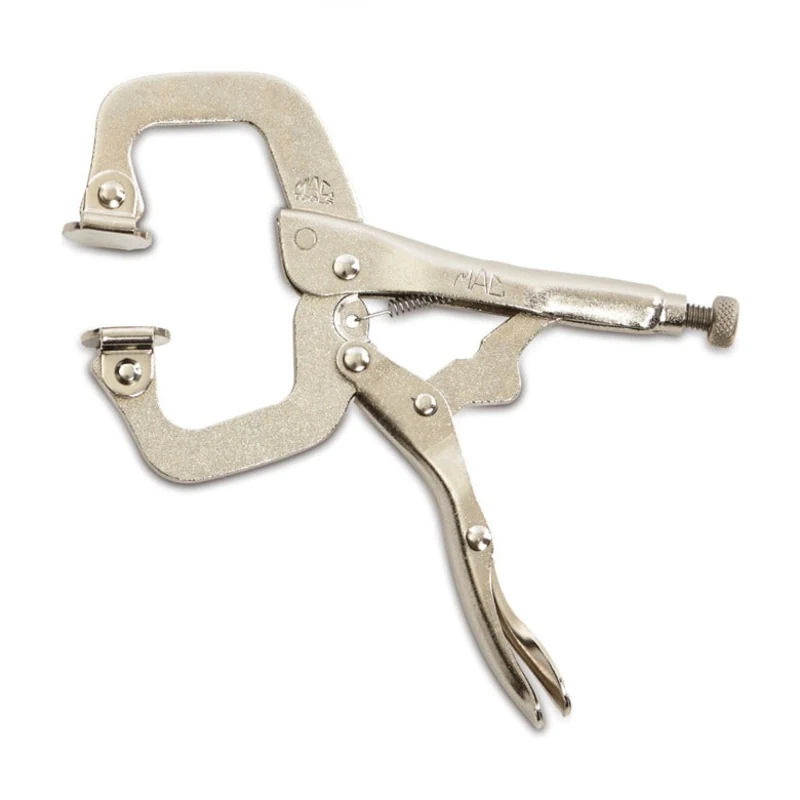 Long Reach Locking C-Clamps with Swivel Pad